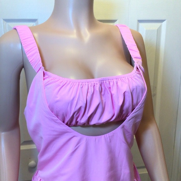 TCEC Women's Bubblegum Pink Athletic Active Romper Dress Size Large - Picture 3 of 10